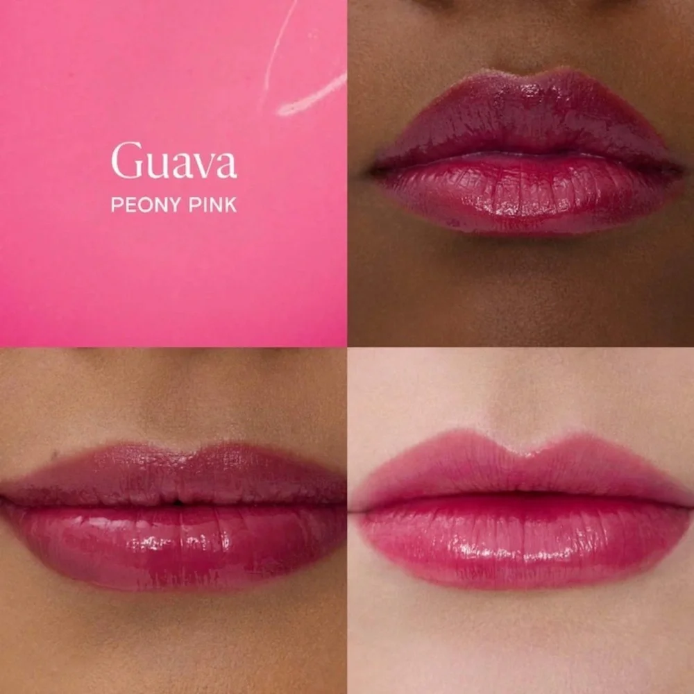 NIB Kulfi Lassi Lips Staining Long-Lasting Moisturizing Lip Oil Guava/Peony Pink